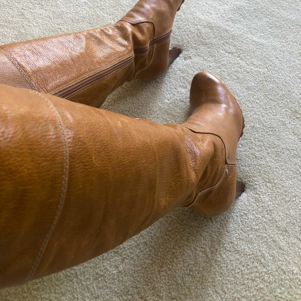 Like New: Enzo Angiolini Tall Leather Boots, Size 7.5